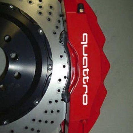 10 Audi Quattro Brake Caliper Decals - Snap Decal