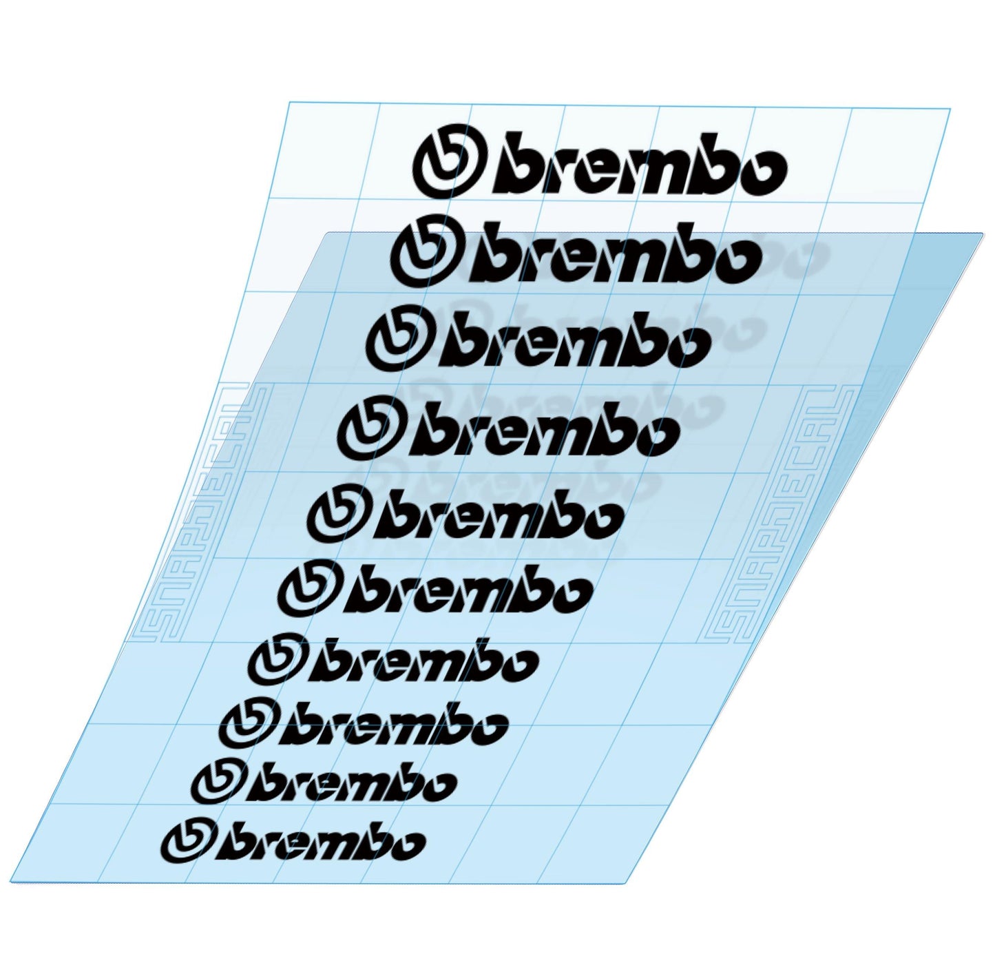 Brembo Brake Caliper HIGH Temp Decal Sticker Set of 4 (Black) : :  Auto & Motorrad