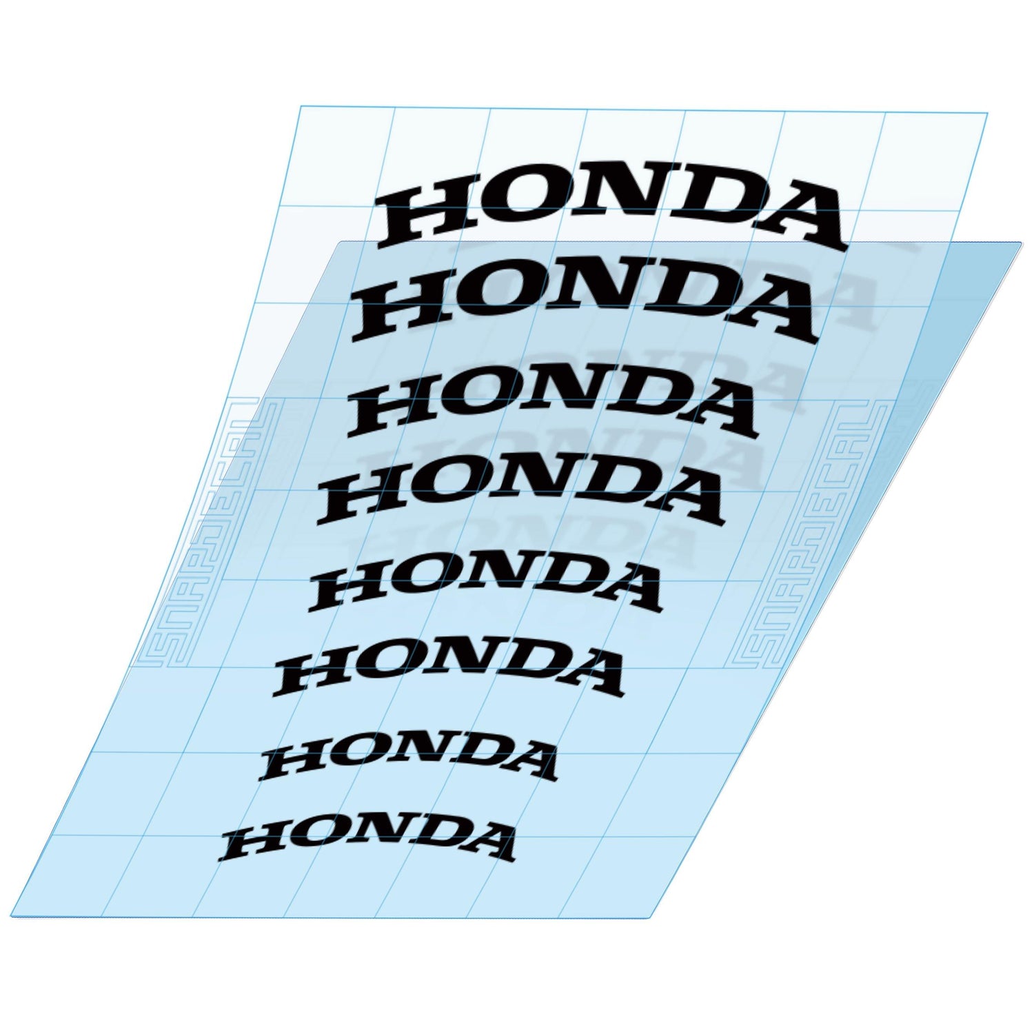8 Honda Brake Calipers Decals Curved - Snap Decal