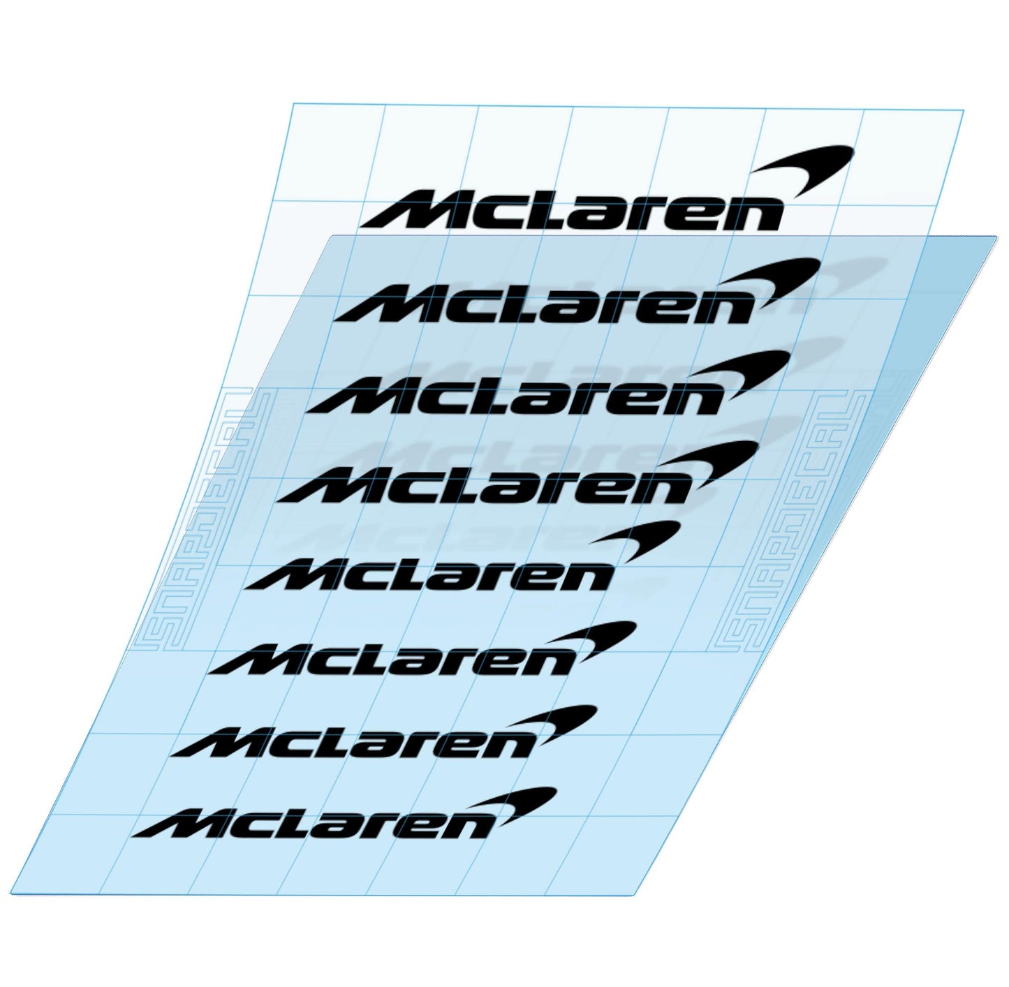 8 McLaren Brake Caliper Decals - Snap Decal