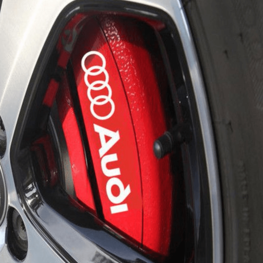 6 Audi Brake Caliper Decals freeshipping - Snap Decal