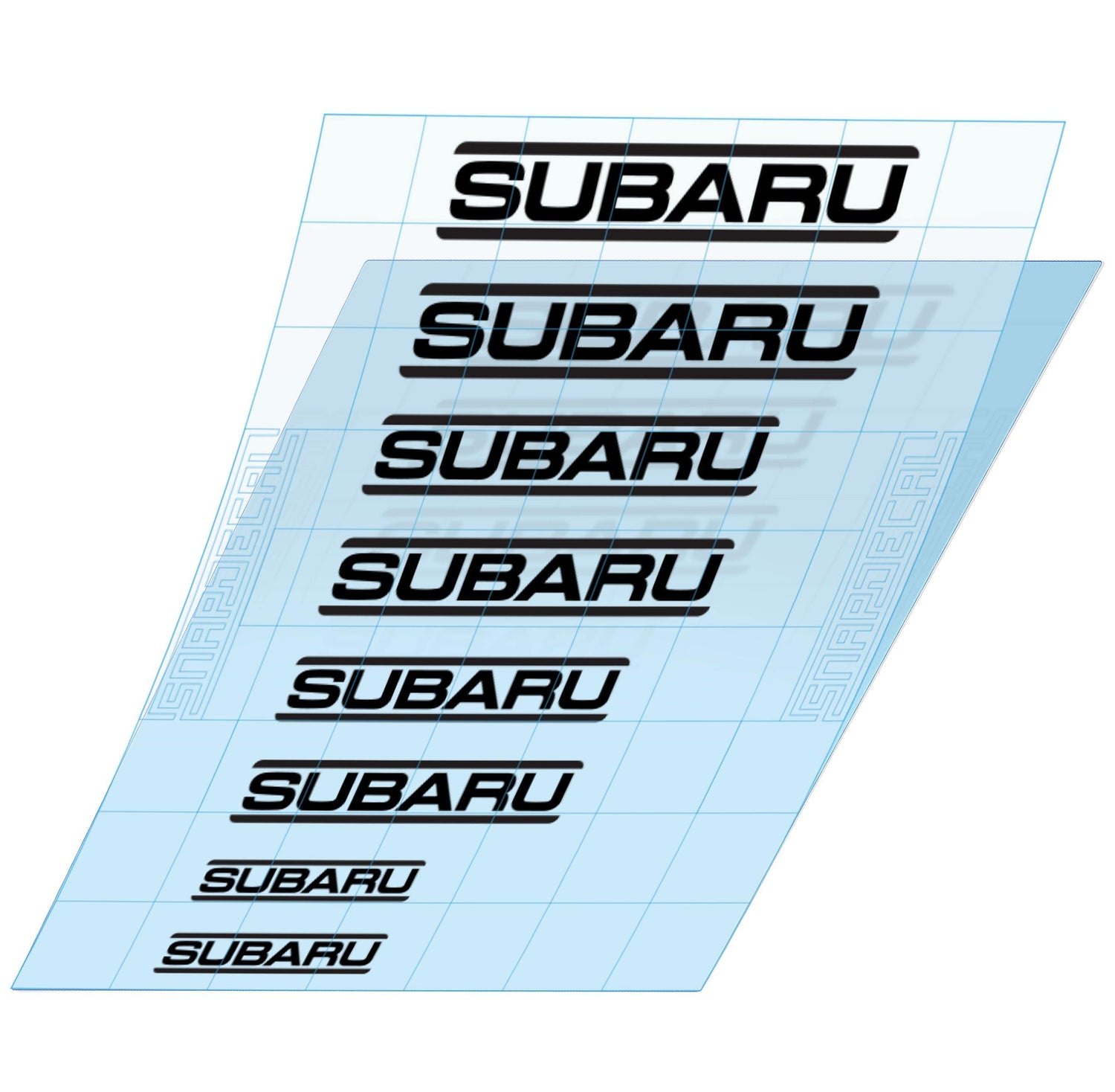 8 Subaru Bars Brake Caliper Decals - Snap Decal