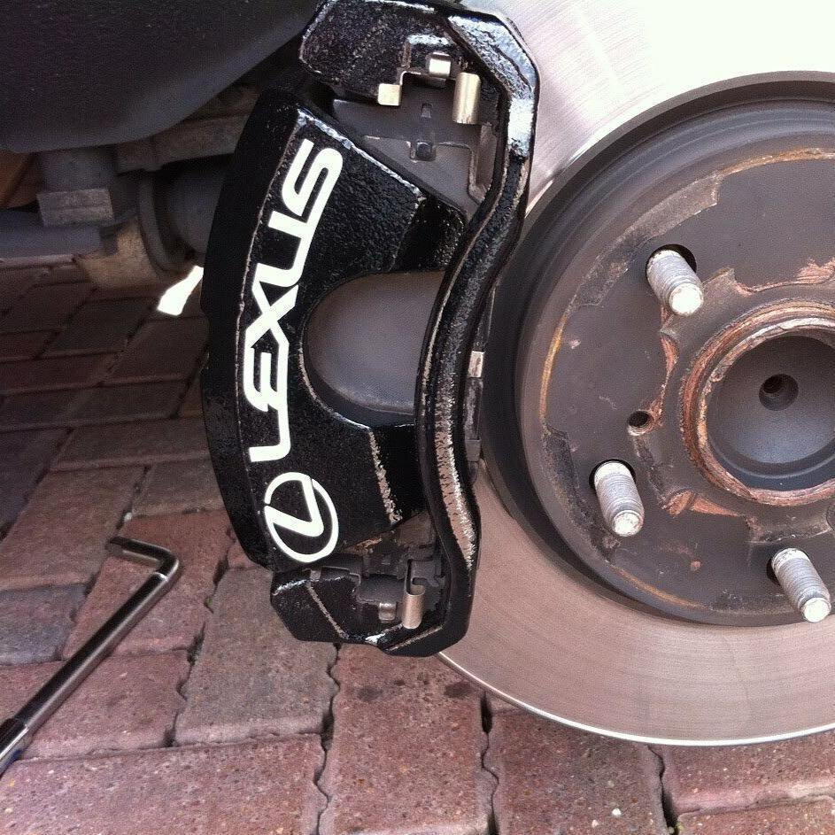 8 Lexus Curved Brake Caliper Decals - Snap Decal